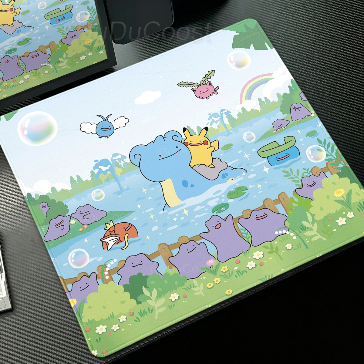 Desk Setup For Gaming - Anime Pokémon Ditto Mouse Pad Laptop