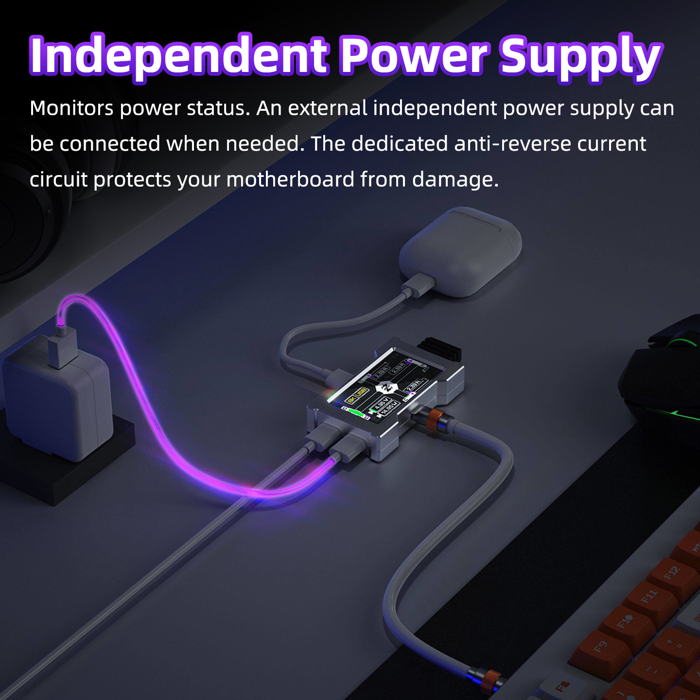 HMHUB Gaming USB Hub - 2-To-3  - đánh giá và giá Desk Setup For Gaming