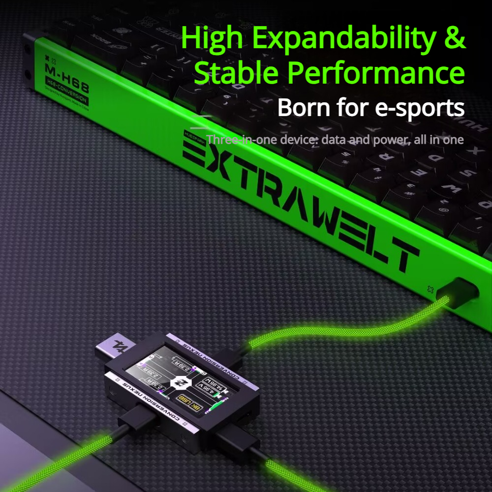 HUESPARK & HMLAB - PIEXLHUB 1- - đánh giá và giá Desk Setup Usb Hub