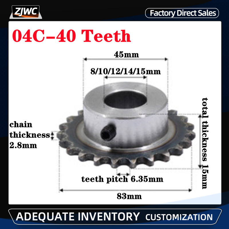 1pc 04C 40T Sprocket 40 Teeth  - đánh giá và giá Desk Setup Gear