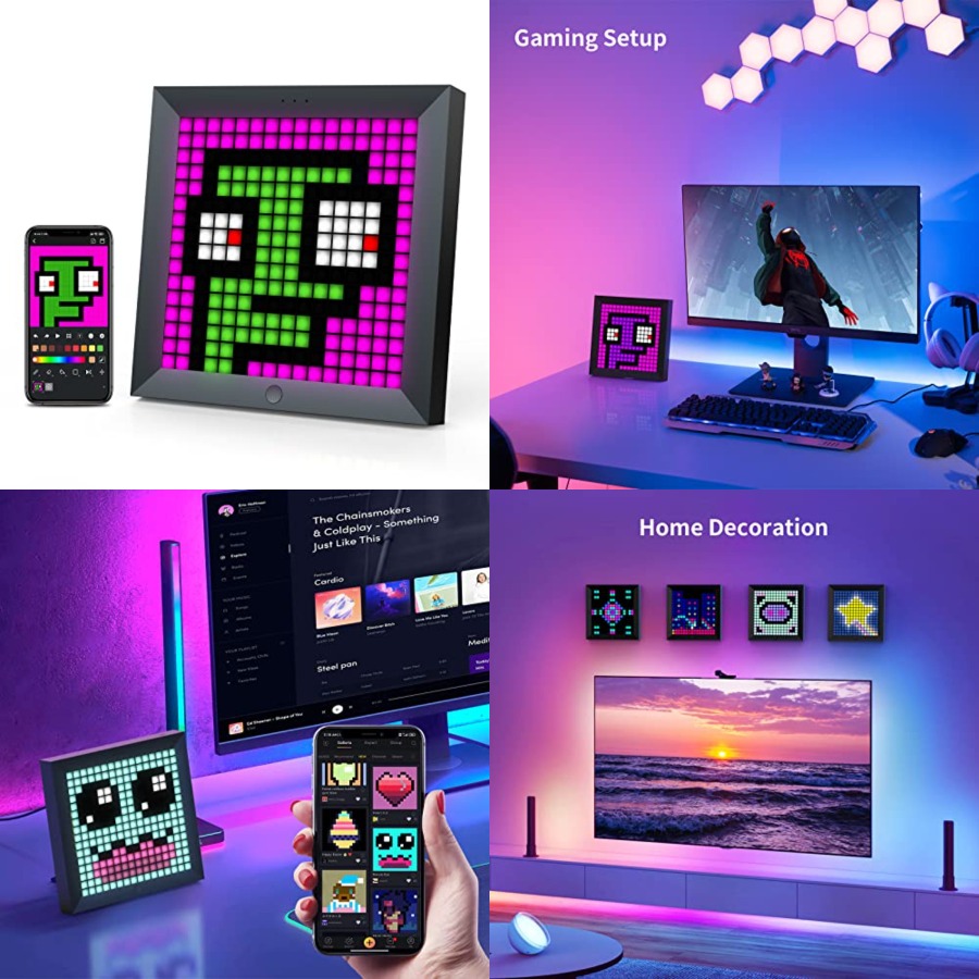 LED Light Pixel Display Panel  - đánh giá và giá Desk Setup For Gaming