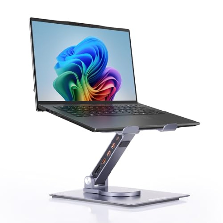 Desk setup laptop stand with a - đánh giá và giá Desk Setup Usb Hub