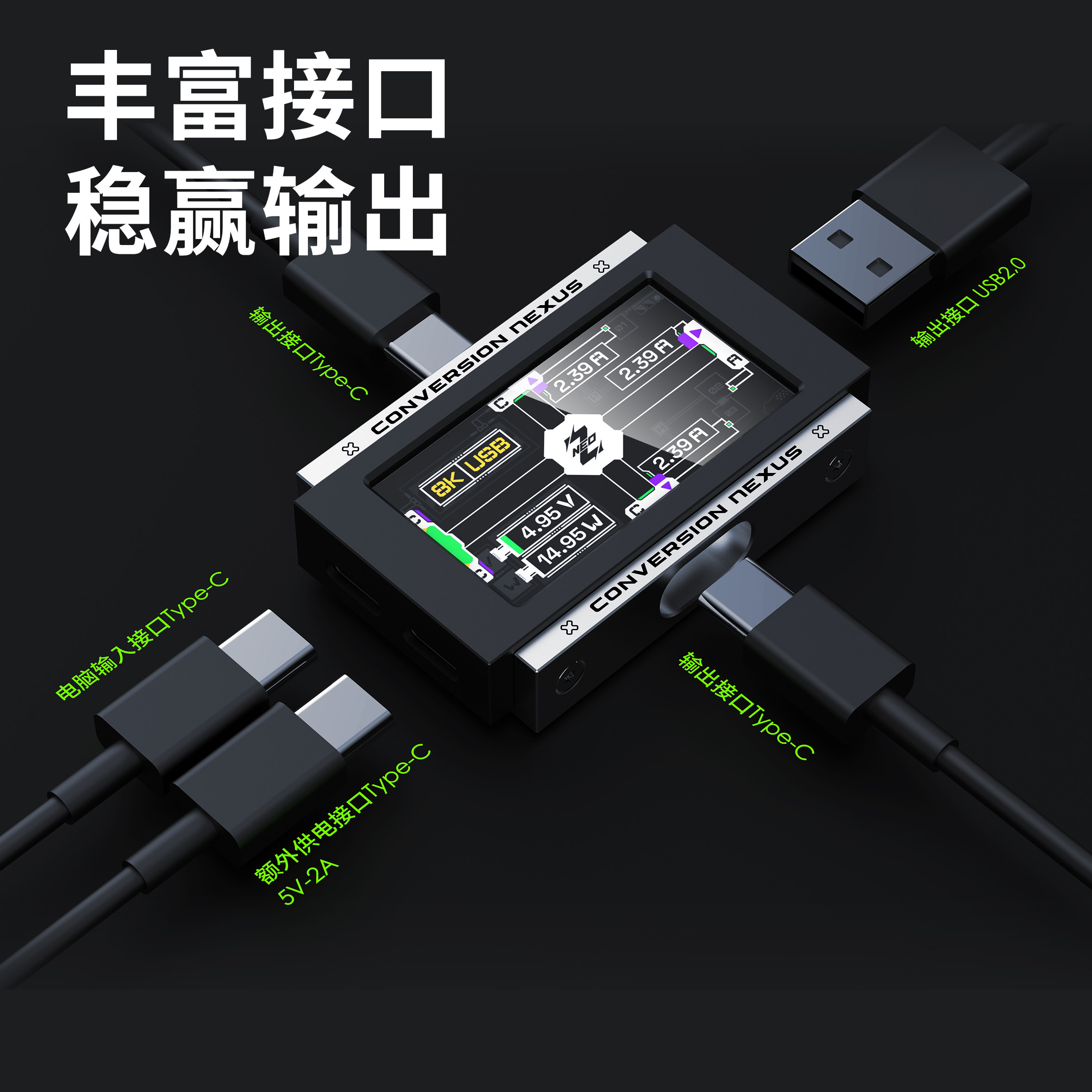 2-in-3-out Gaming USB Hub Inde - đánh giá và giá Desk Setup Usb Hub