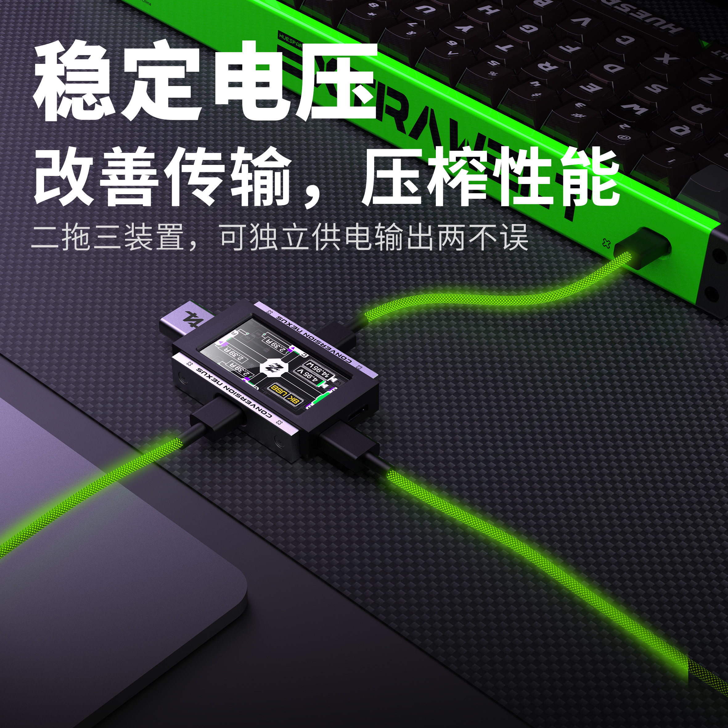 2-in-3-out Gaming USB Hub Inde - đánh giá và giá Desk Setup Usb Hub