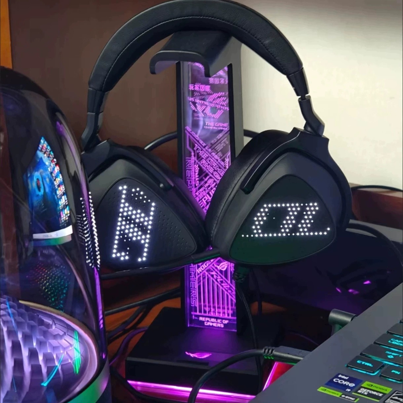 RGB Gaming Headphone Stand wit - đánh giá và giá Desk Setup Headphone Stand