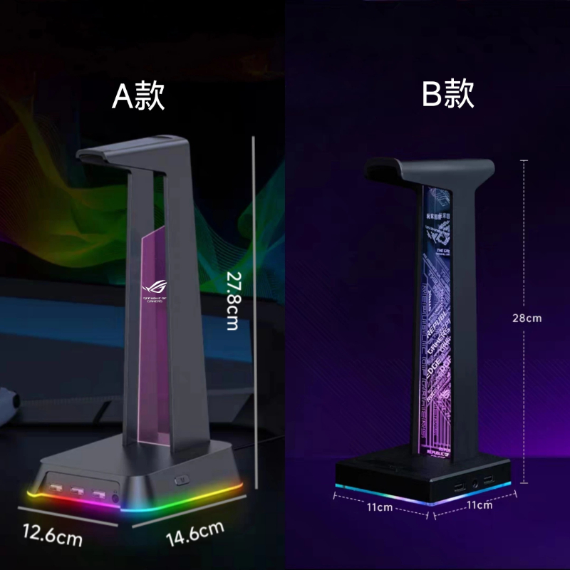 RGB Gaming Headphone Stand wit - đánh giá và giá Desk Setup Headphone Stand