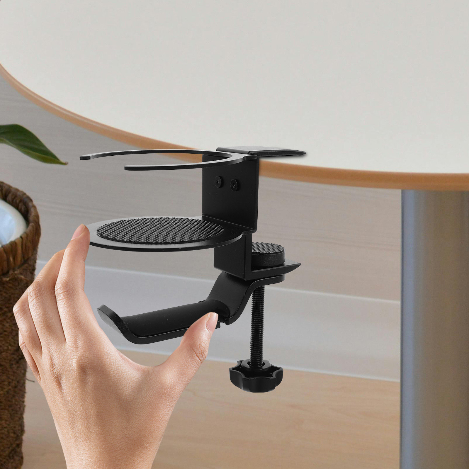 Desk Clamp Cup Holder Headphon - đánh giá và giá Desk Setup Headphone Stand