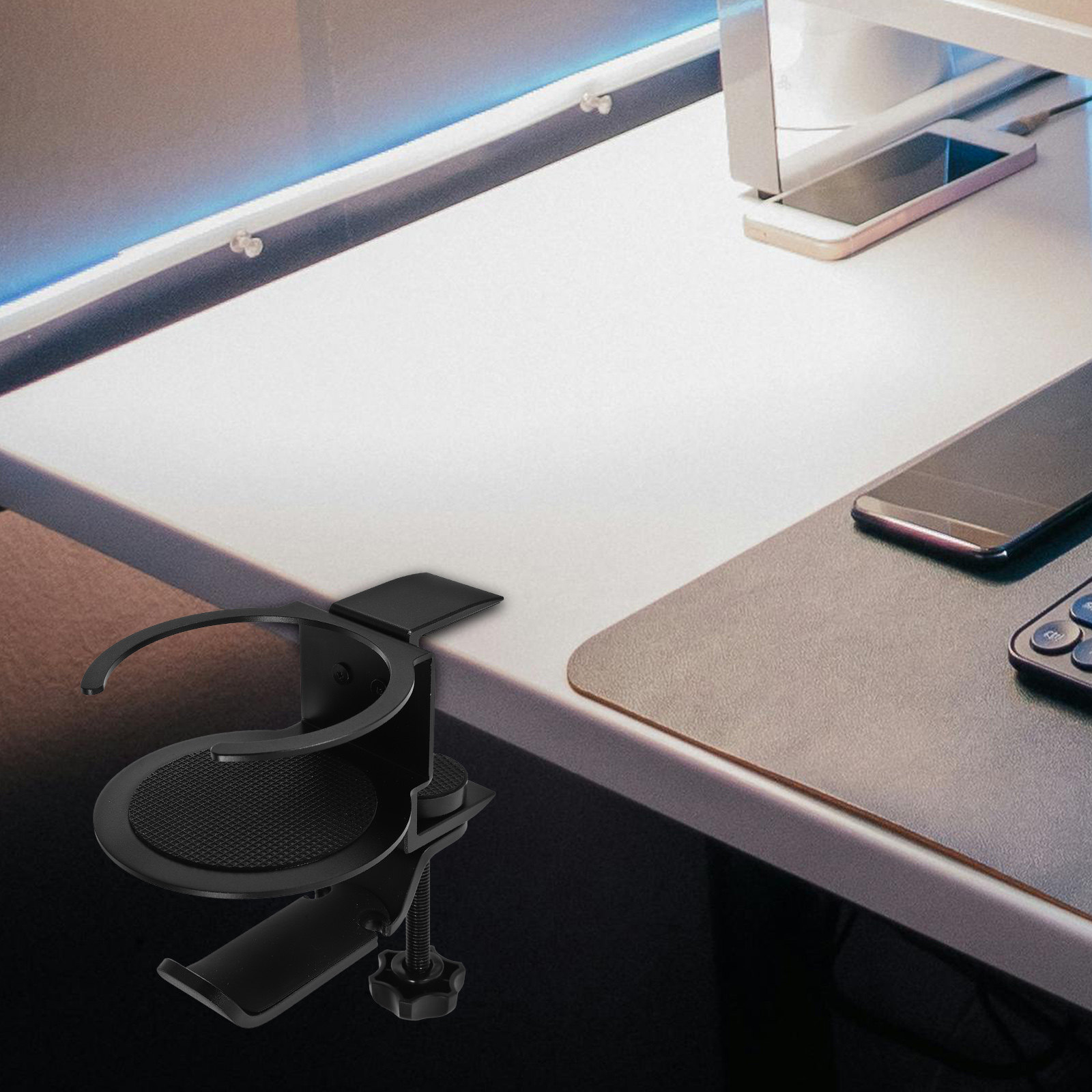 Desk Clamp Cup Holder Headphon - đánh giá và giá Desk Setup Headphone Stand