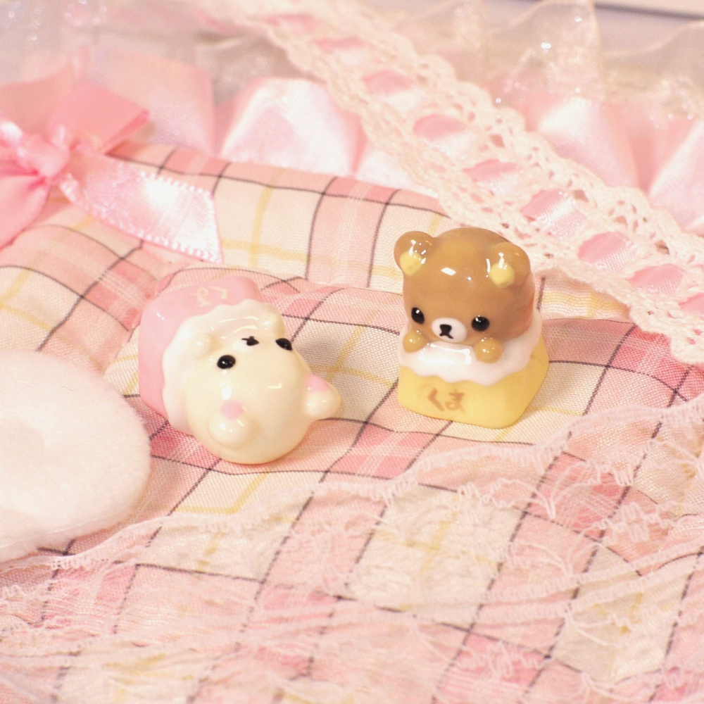 Kawaii Rilakkuma Keycaps Relax - đánh giá và giá Desk Setup Anime