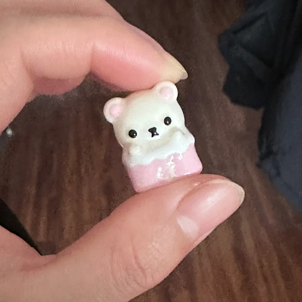 Kawaii Rilakkuma Keycaps Relax - đánh giá và giá Desk Setup Anime