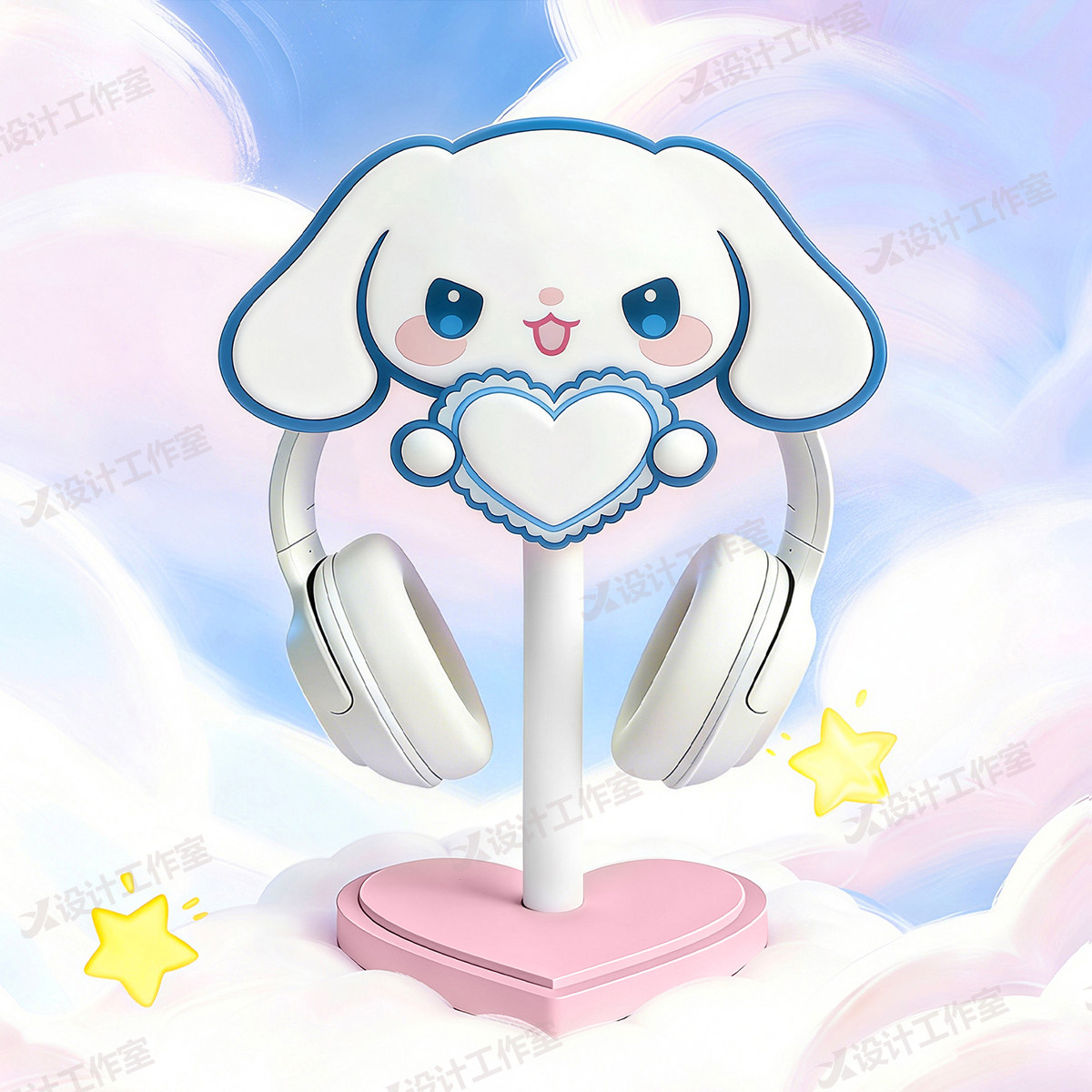 New Cinnamoroll Over Ear Headp - đánh giá và giá Desk Setup Girly