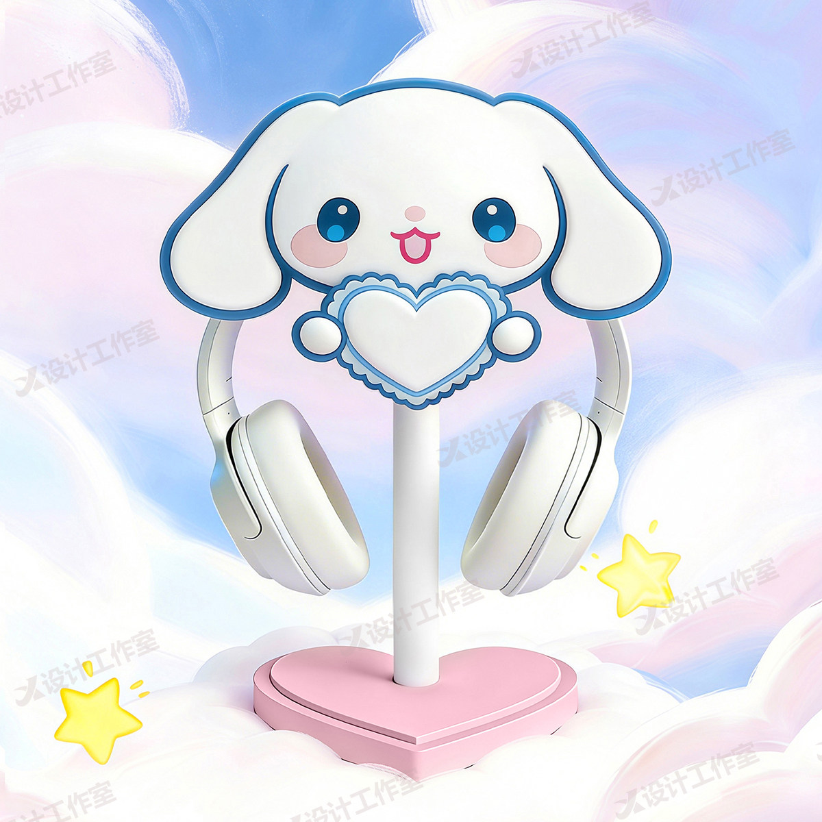 New Cinnamoroll Over Ear Headp - đánh giá và giá Desk Setup Girly