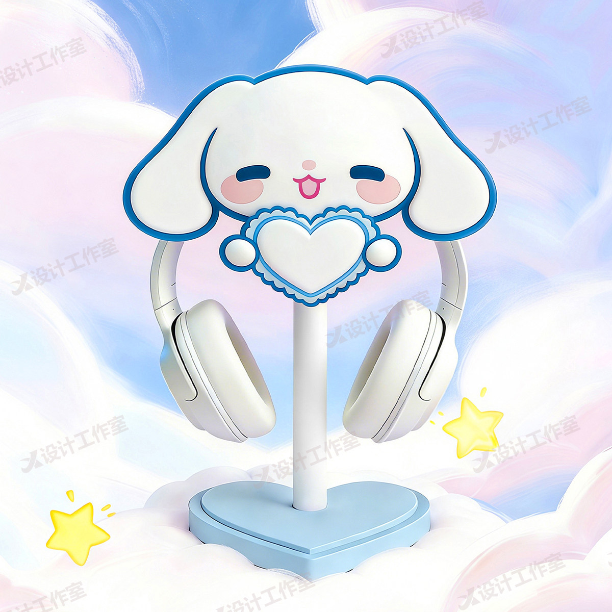 New Cinnamoroll Over Ear Headp - đánh giá và giá Desk Setup Girly