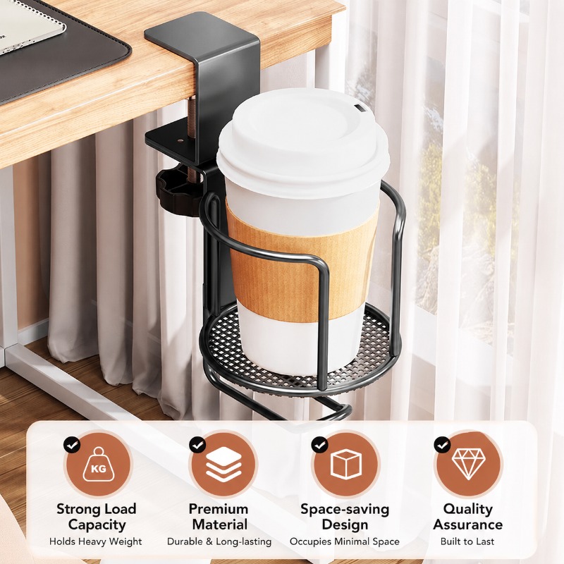 2 in 1 Desk Cup Holder Headpho - đánh giá và giá Desk Setup Headphone Stand