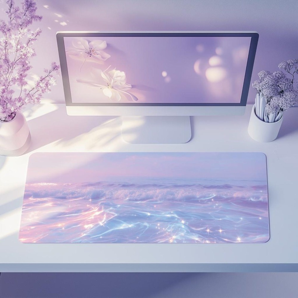 Aesthetic Pastel Desk Mat for  - đánh giá và giá Desk Setup Gifts