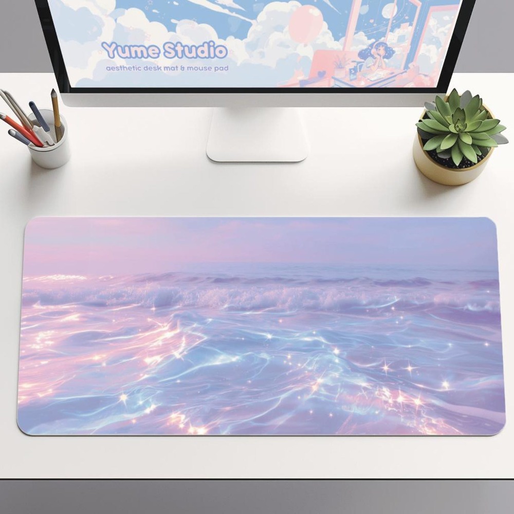 Aesthetic Pastel Desk Mat for  - đánh giá và giá Desk Setup Gifts