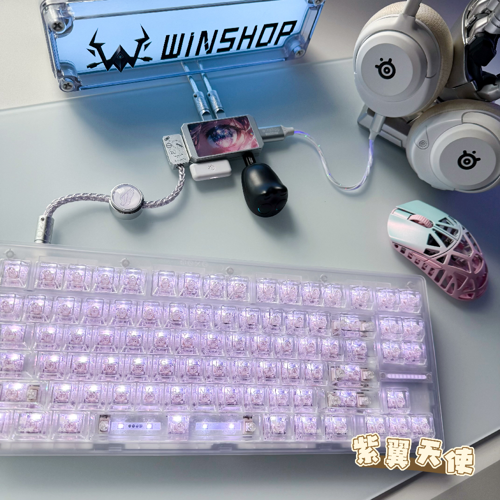 WINSHOP Gaming USB HUB 2-in-1  - đánh giá và giá Desk Setup Usb Hub