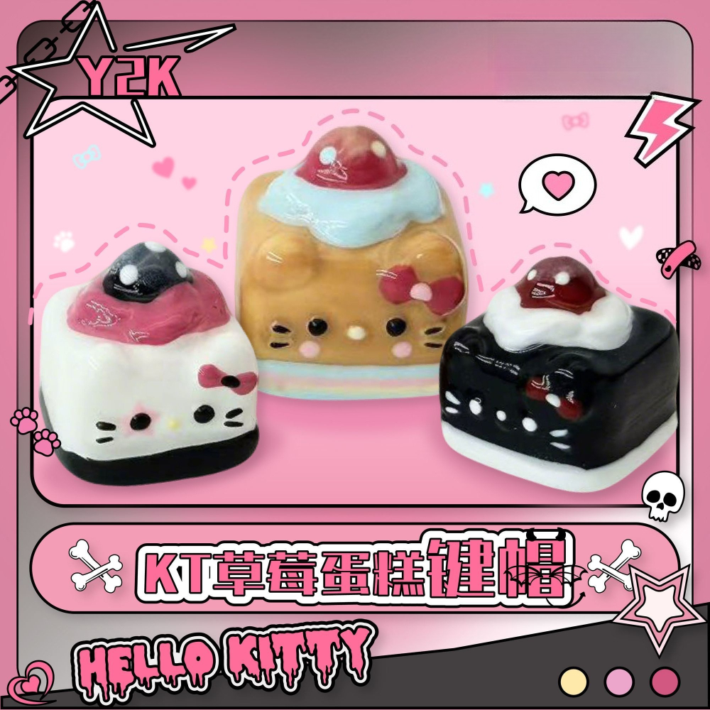 Y2K Kawaii Keycaps Hello Kitty - đánh giá và giá Desk Setup Girly