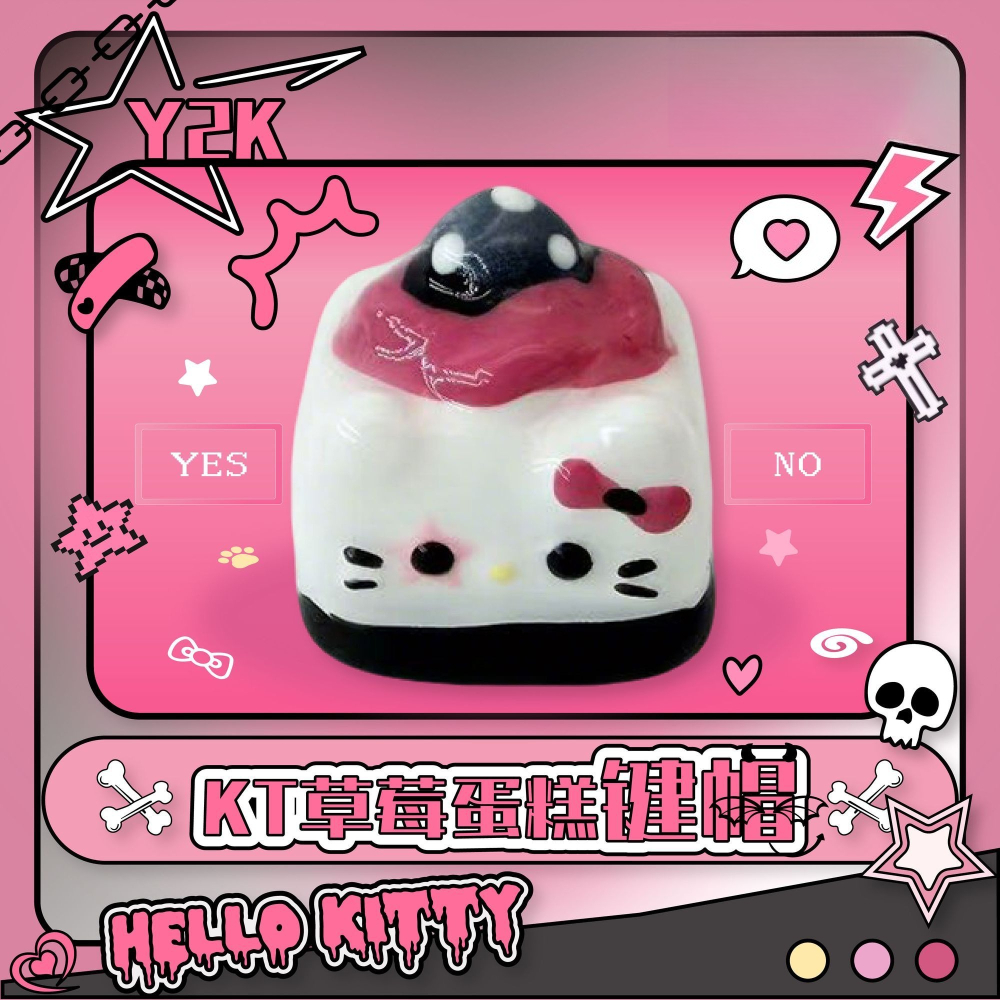 Y2K Kawaii Keycaps Hello Kitty - đánh giá và giá Desk Setup Girly
