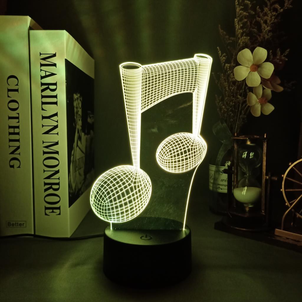 Musical Note LED Night Lamp Ac - đánh giá và giá Desk Setup Gifts