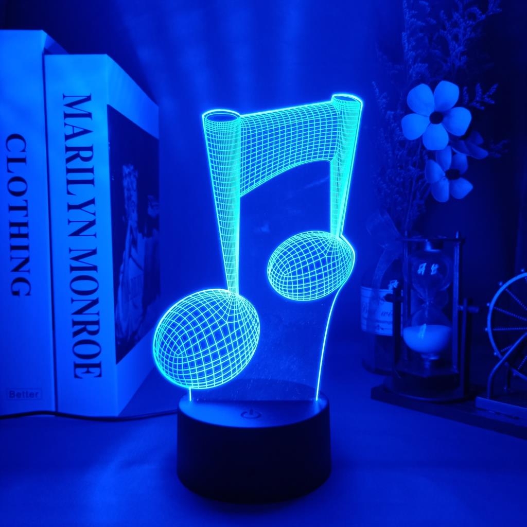 Musical Note LED Night Lamp Ac - đánh giá và giá Desk Setup Gifts