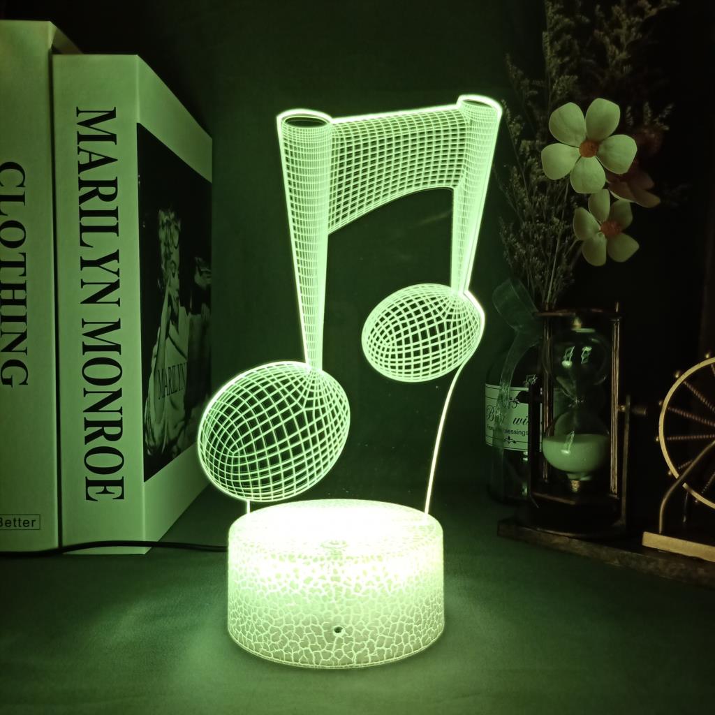 Musical Note LED Night Lamp Ac - đánh giá và giá Desk Setup Gifts