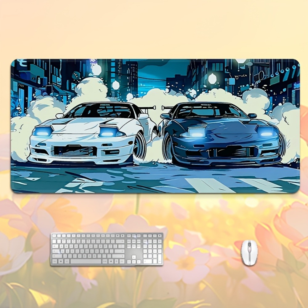 Anime Style Blue White Sports  - đánh giá và giá Desk Setup Anime