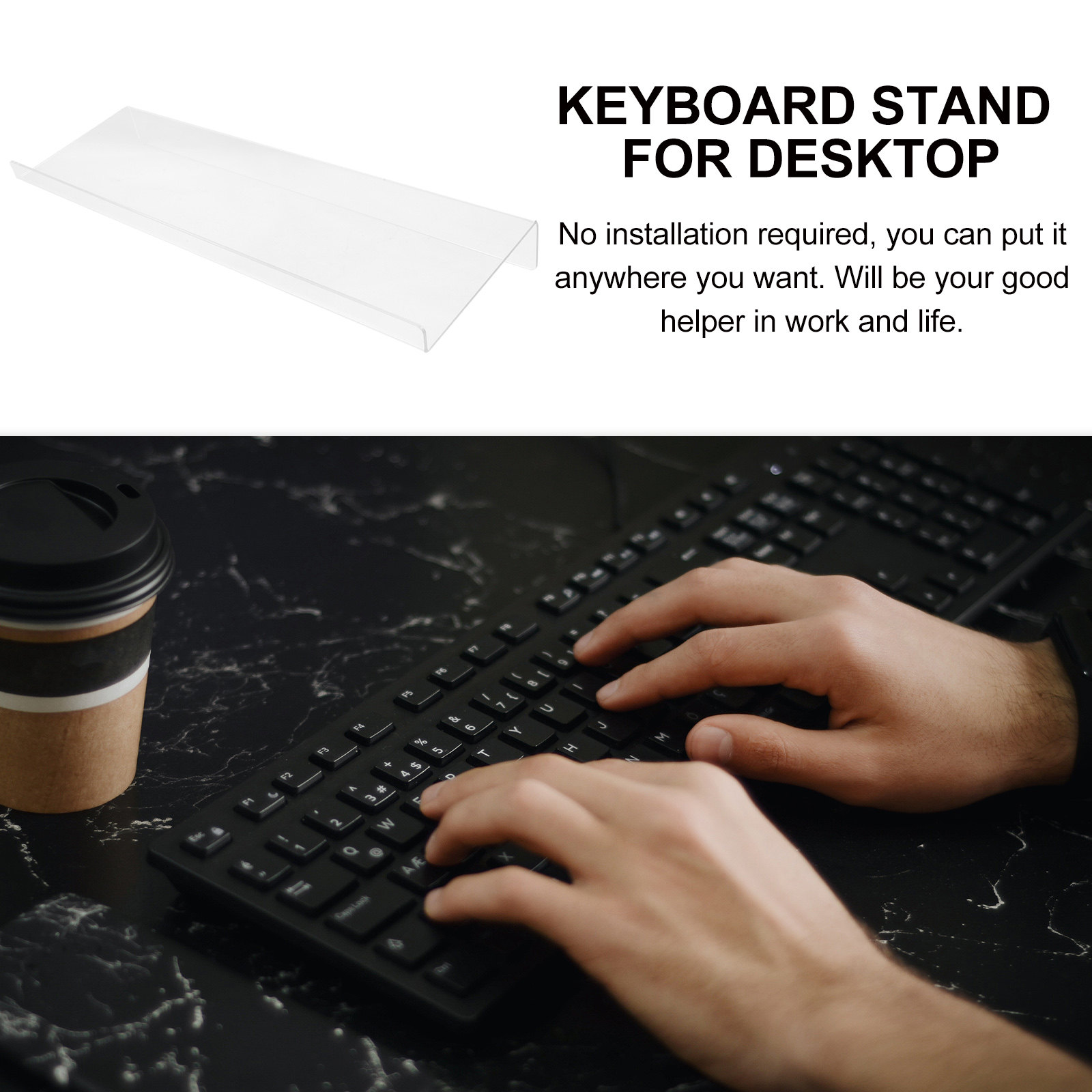 Acrylic Keyboard Stand for Des - đánh giá và giá Desk Setup Tablet