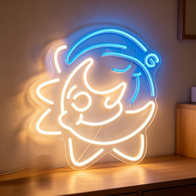 Cute Shark LED Neon Sign USB R - đánh giá và giá Desk Setup Gifts