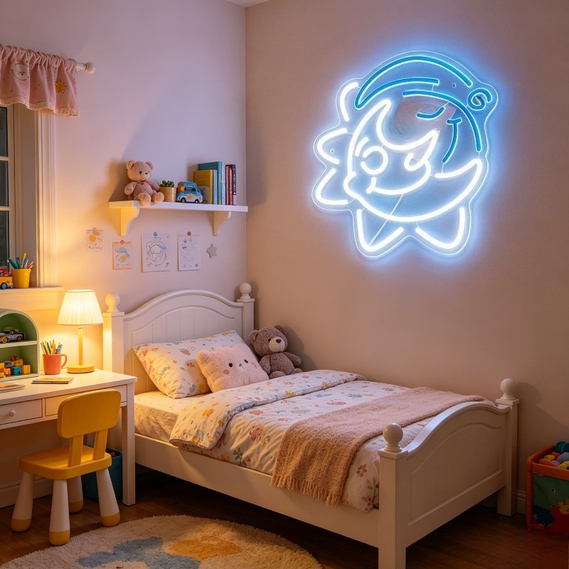 Cute Shark LED Neon Sign USB R - đánh giá và giá Desk Setup Gifts