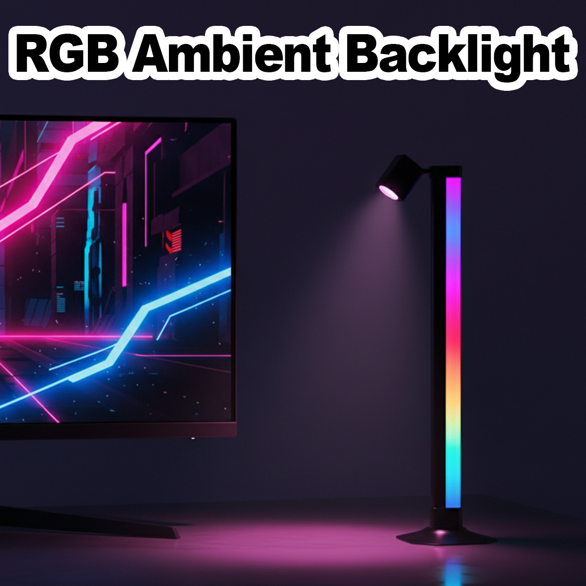 Smart Light Bar LED RGB Music  - đánh giá và giá Desk Setup For Gaming