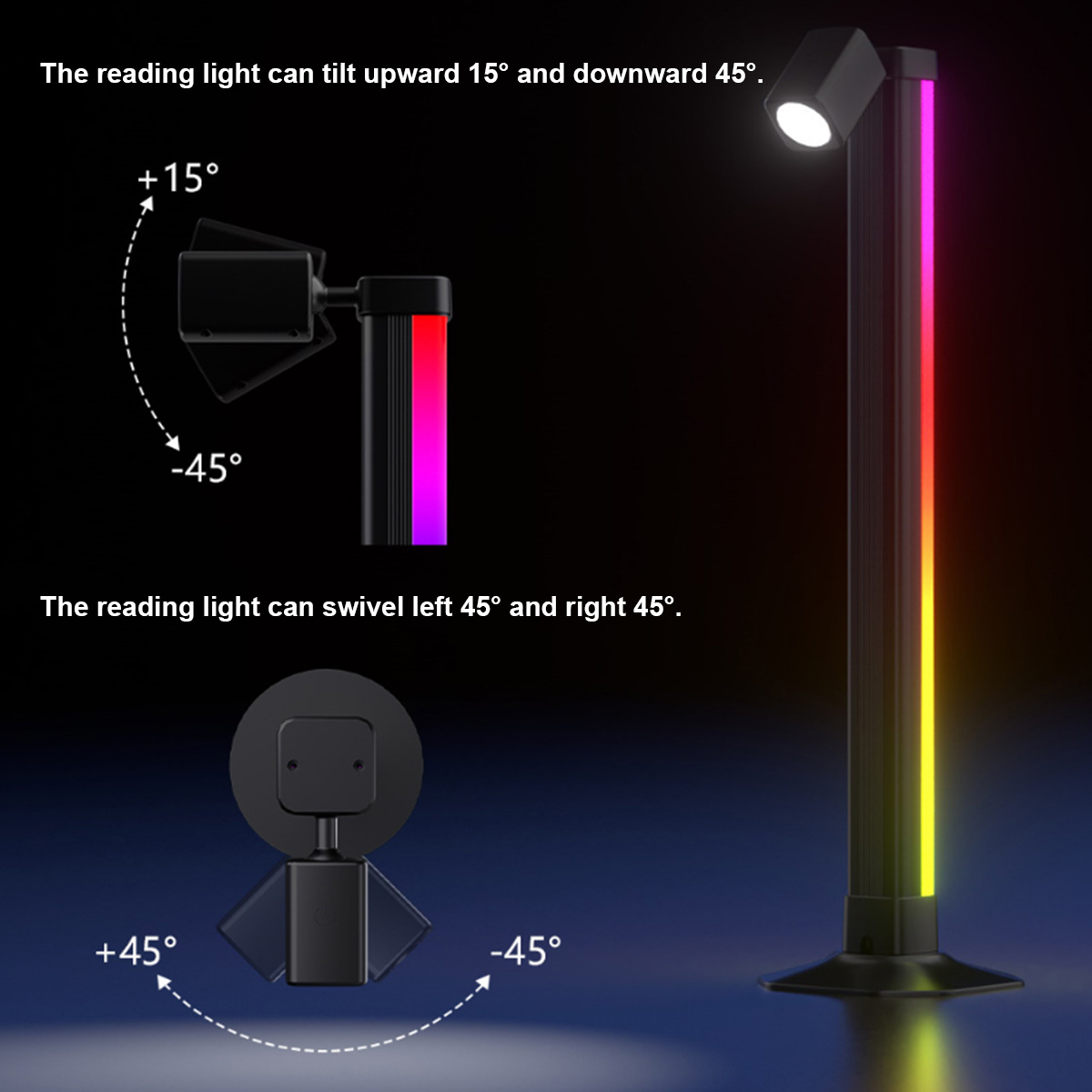 Smart Light Bar LED RGB Music  - đánh giá và giá Desk Setup For Gaming