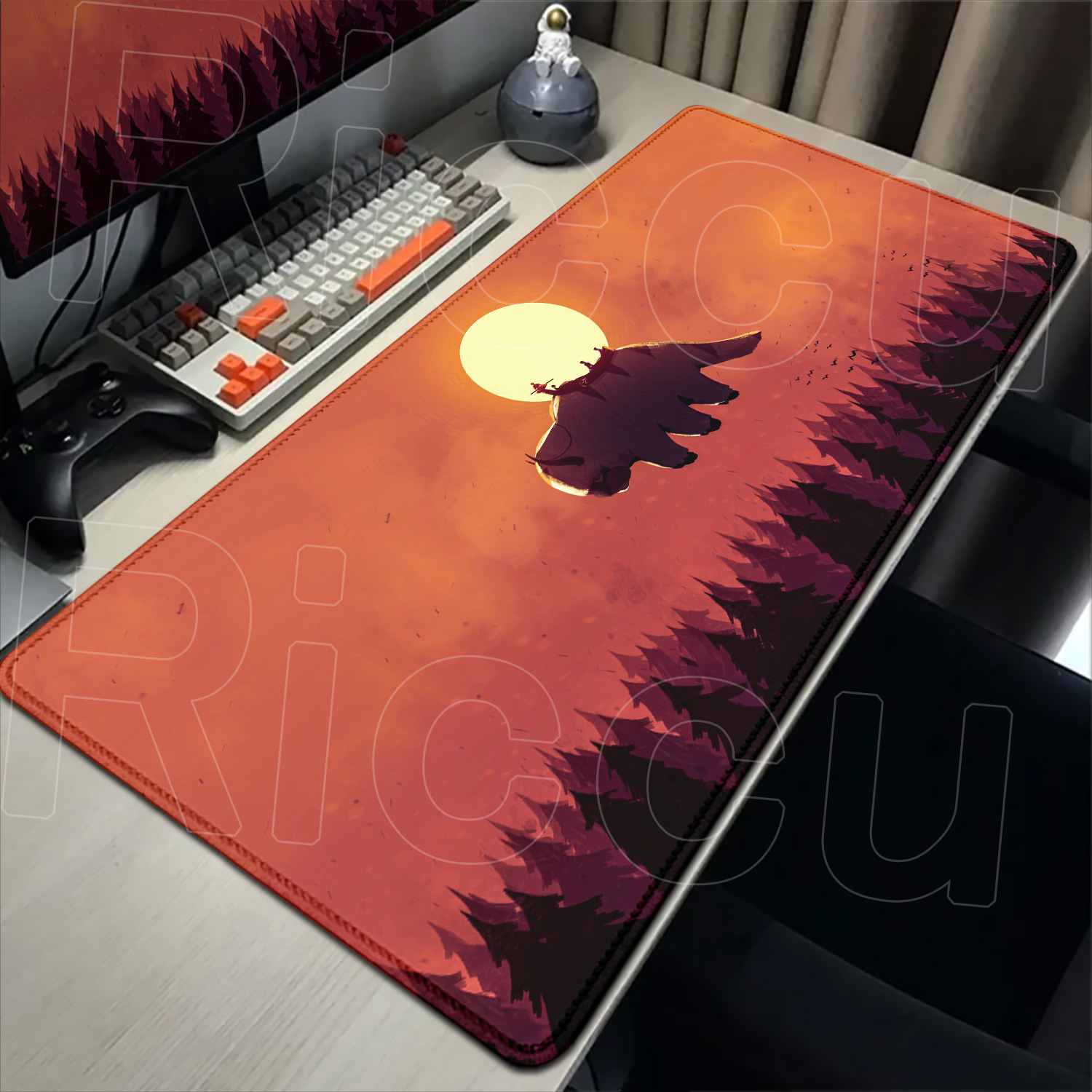 Large Office Deskmat Anime Key - đánh giá và giá Desk Setup Anime