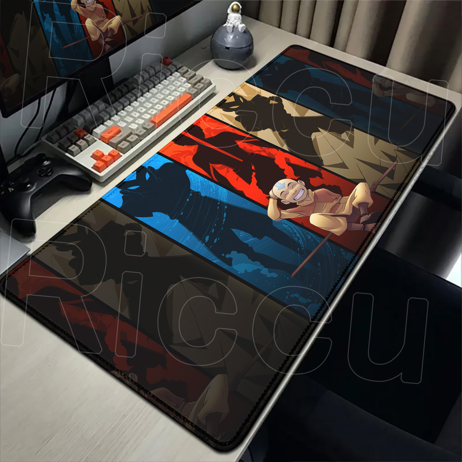 Large Office Deskmat Anime Key - đánh giá và giá Desk Setup Anime